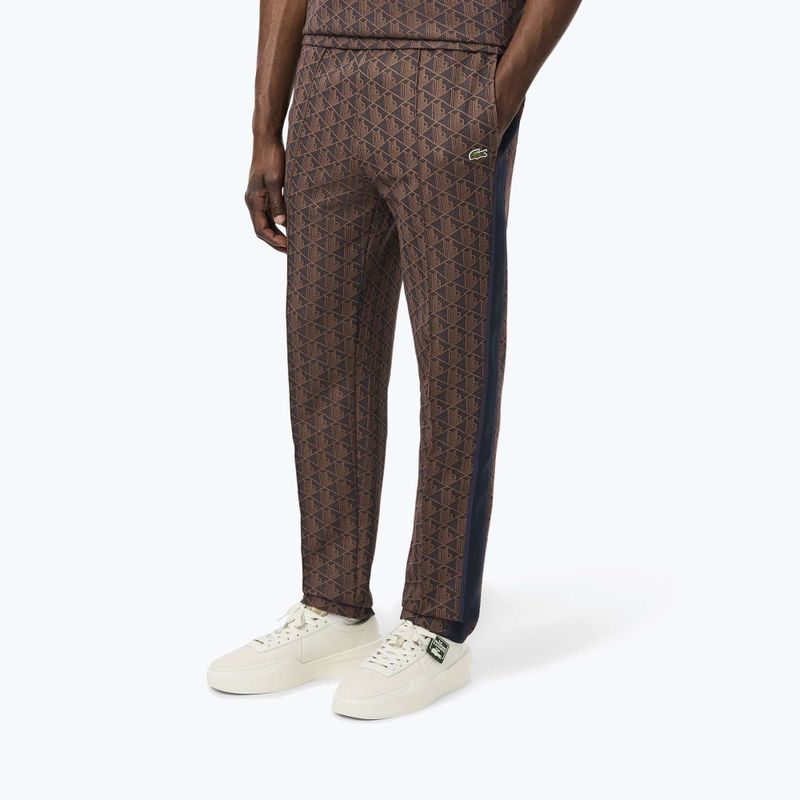 Pánské kalhoty Lacoste XH1440 velvet/date Brown