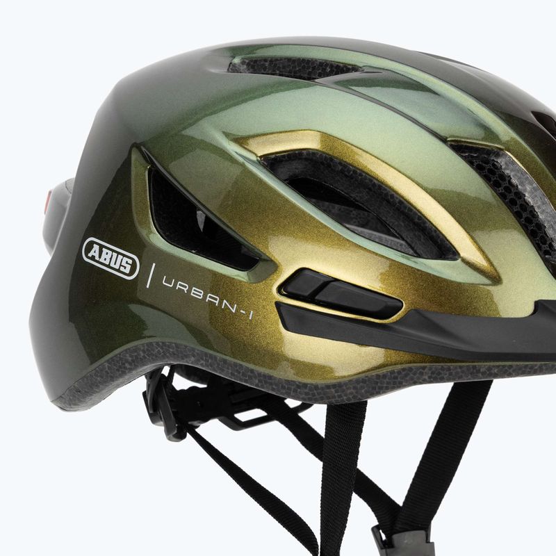 Cyklistická helma ABUS Urban-I 4.0 green pepper 10
