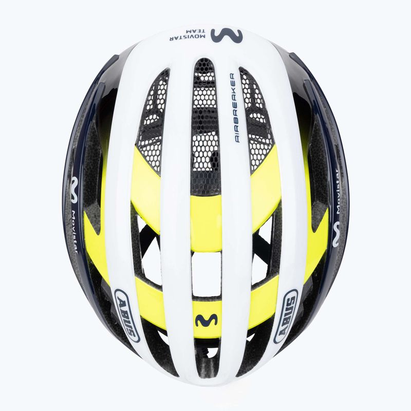Cyklistická přilba ABUS AirBreaker Movistar Team 24 navy/yellow/white 6
