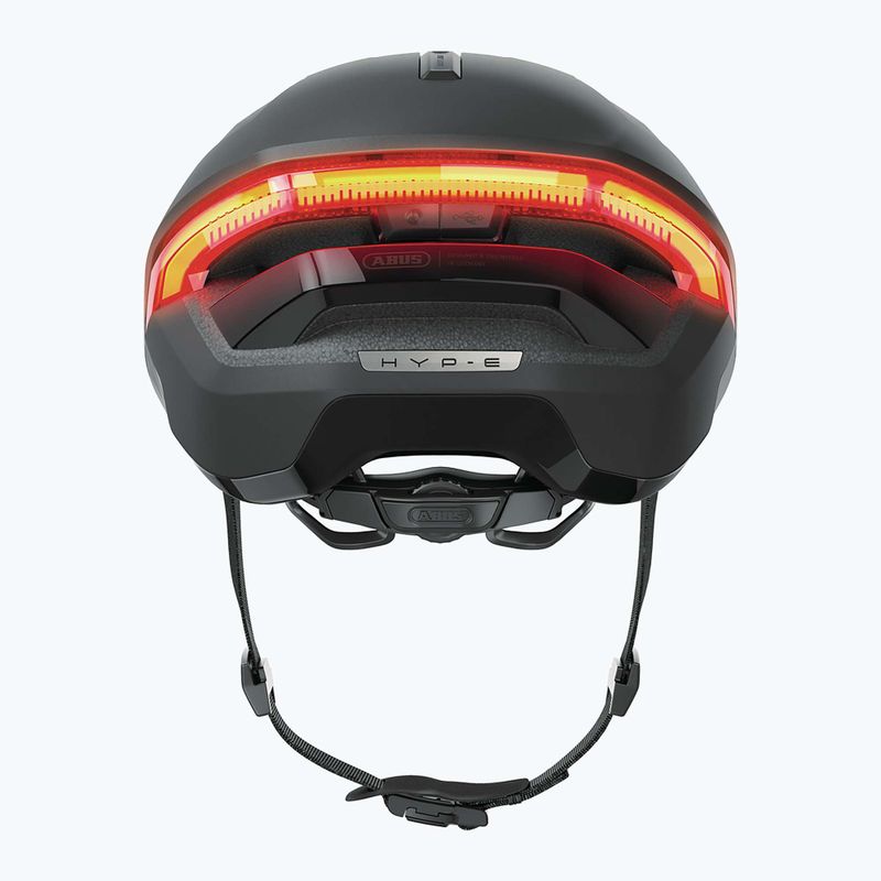 Cyklistická helma s blinkry ABUS Hyp-E volcano titan 6