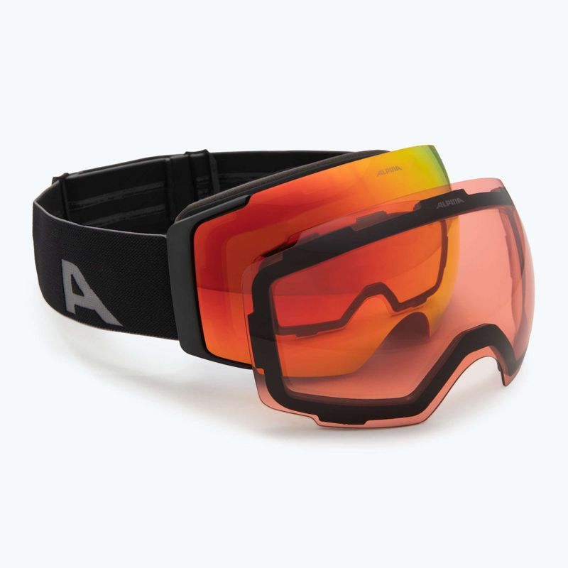 Lyžařské brýle Alpina Falera Mag Q-Lite black matt/red/pink
