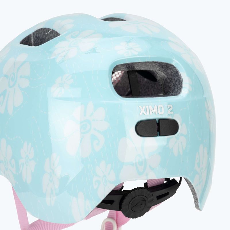 Dětská cyklistická helma Alpina Ximo 2 Jr aqua rose flower gloss 7