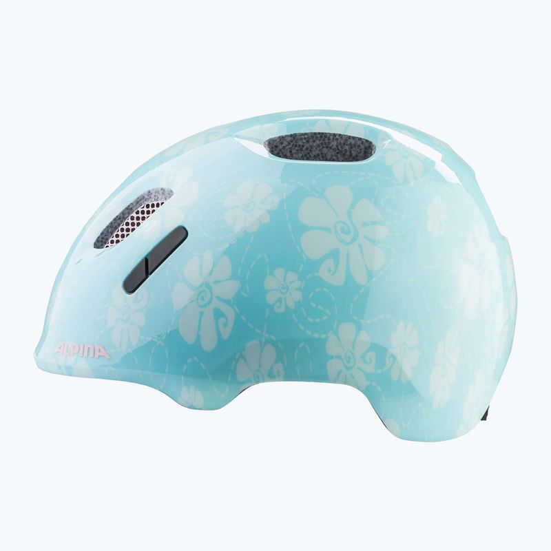 Dětská cyklistická helma Alpina Ximo 2 Jr aqua rose flower gloss 10
