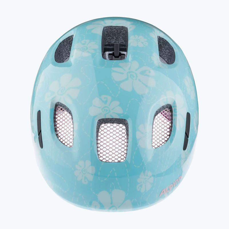 Dětská cyklistická helma Alpina Ximo 2 Jr aqua rose flower gloss 12