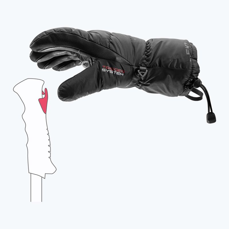 Dámské lyžařské rukavice LEKI Glace 3D Women black 5