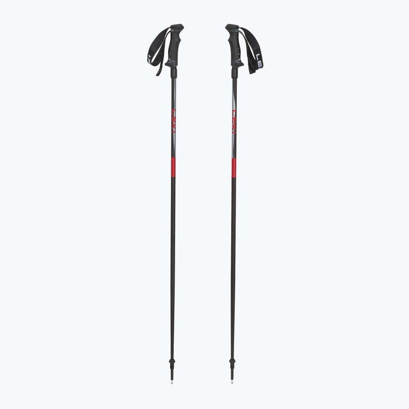 Lyžařské hole LEKI Hot Shot anodized black/eloxal gray/eloxal red