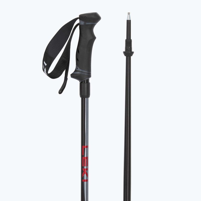 Lyžařské hole LEKI Hot Shot anodized black/eloxal gray/eloxal red 3