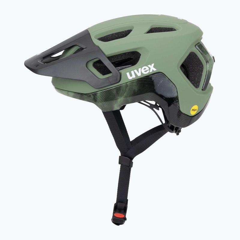 Cyklistická přilba UVEX React MIPS moss green/black matt 3