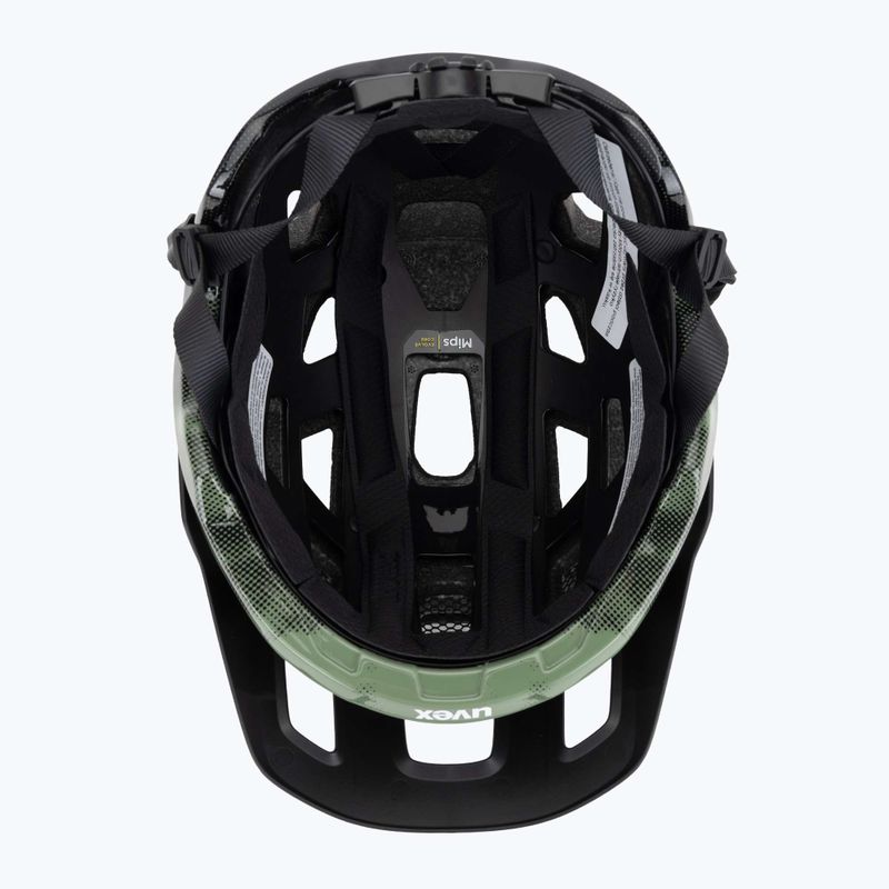 Cyklistická přilba UVEX React MIPS moss green/black matt 5