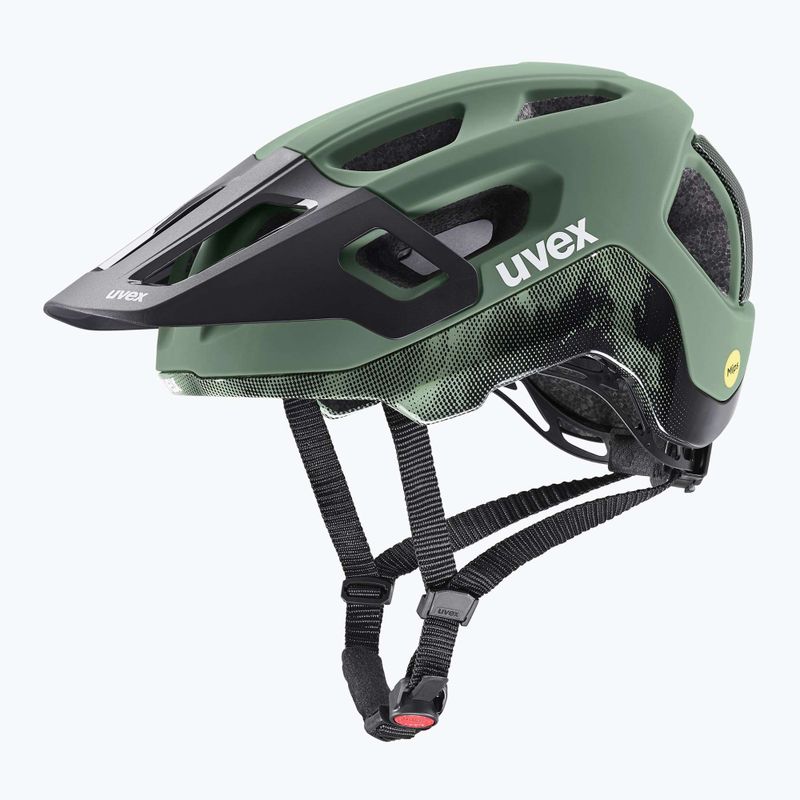 Cyklistická přilba UVEX React MIPS moss green/black matt 8