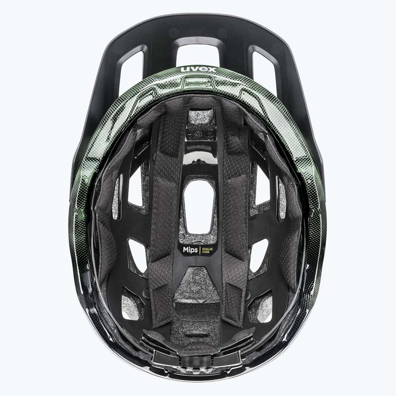 Cyklistická přilba UVEX React MIPS moss green/black matt 11