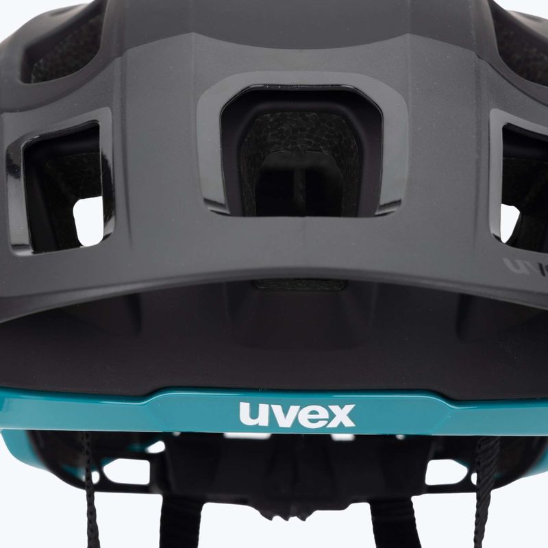 Cyklistická přilba UVEX React black/teal matt 7