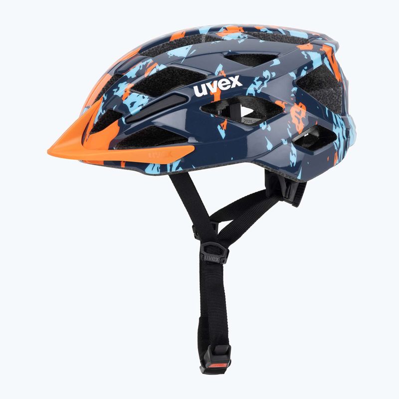 Dětská cyklistická helma UVEX Air Wing 2 papaya/bubble blue 3