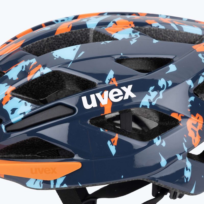 Dětská cyklistická helma UVEX Air Wing 2 papaya/bubble blue 7
