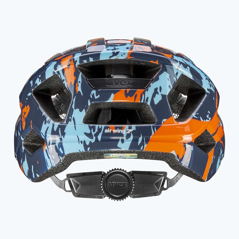 Dětská cyklistická helma UVEX Air Wing 2 papaya/bubble blue 10