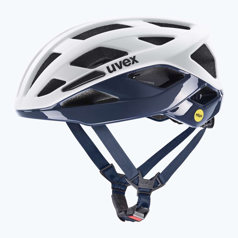 Cyklistická helma UVEX I-Volute Mips white/dusk blue matte