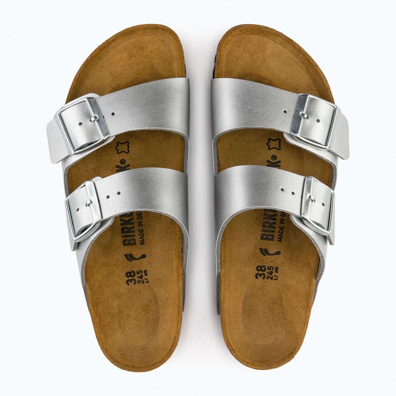 Dámské pantofle BIRKENSTOCK  Arizona BF Narrow silver 8