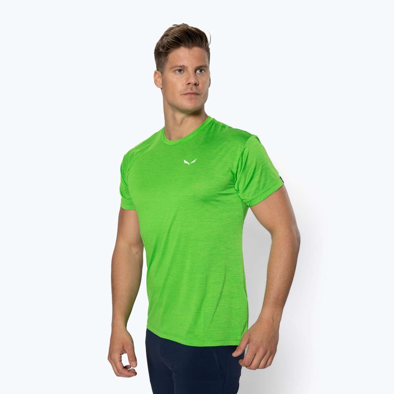 Pánské trekové tričko Salewa Puez Melange Dry pale frog melange 00-0000026537
