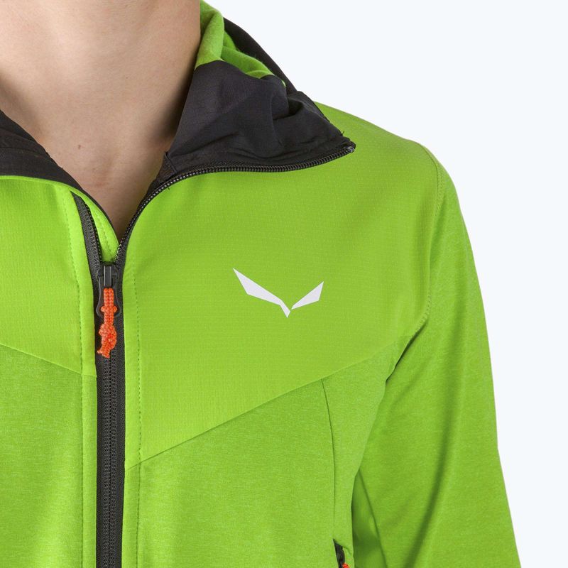 Salewa pánská fleecová mikina Agner Hybrid PL/DST FZ Hoody zelená 00-0000027371 4