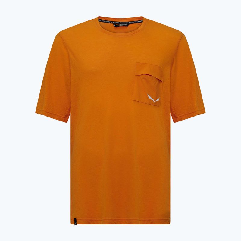 Pánské trekové tričko Salewa Agner Hemp/Dst turmeric 5