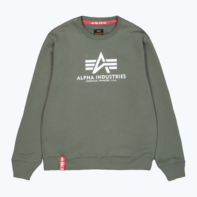 Pánská mikina Alpha Industries Basic dark olive 7