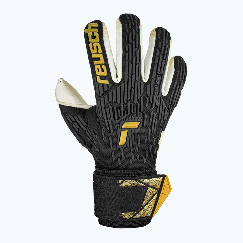 Brankářské rukavice Reusch Attrakt Freegel Gold X GluePrint Finger Support black/gold 2