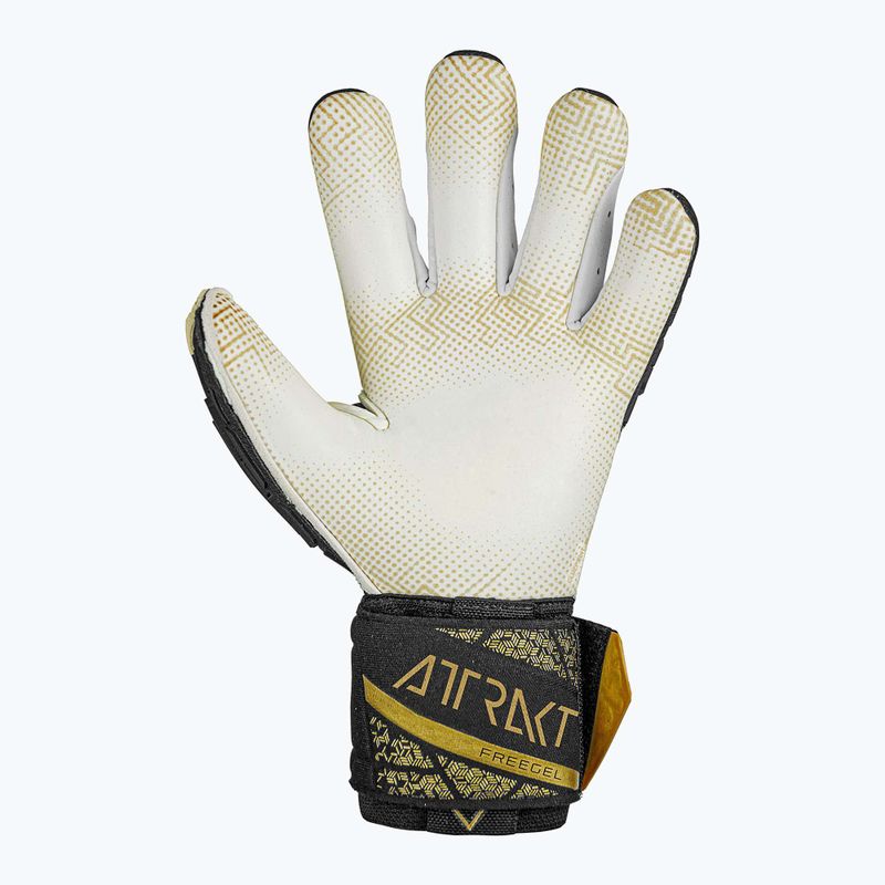 Brankářské rukavice Reusch Attrakt Freegel Gold X GluePrint Finger Support black/gold 3