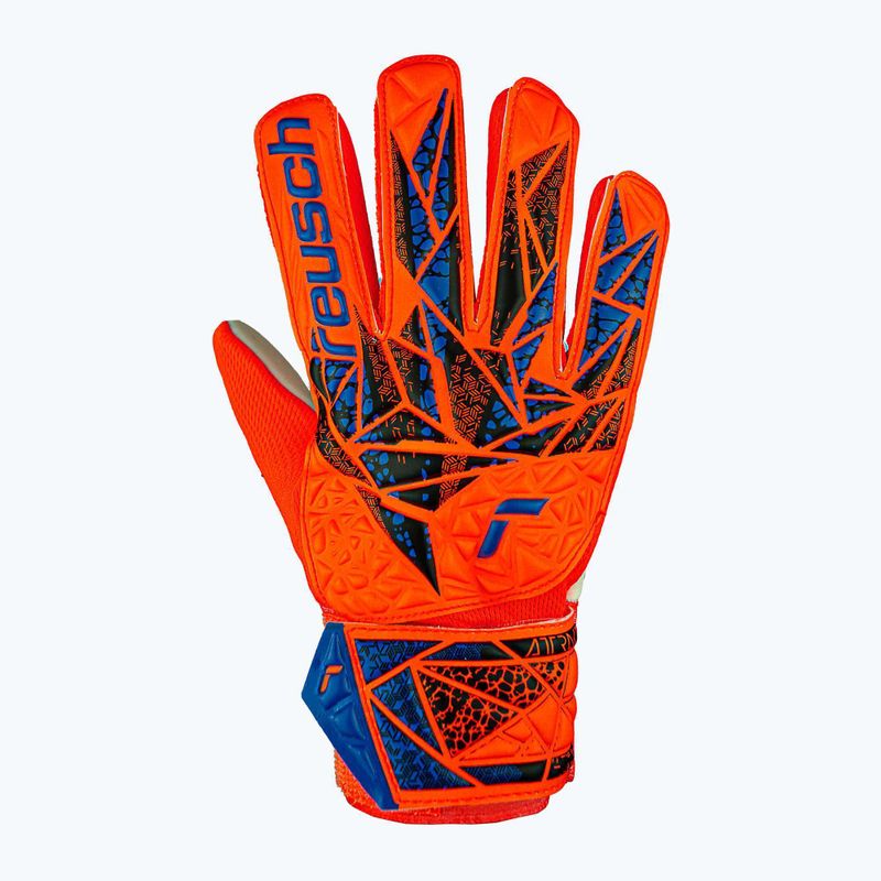 Reusch Attrakt Starter Grip brankářské rukavice hyper orng/elec modré 2