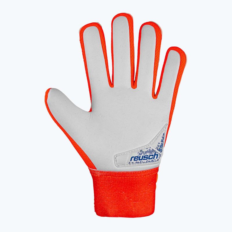 Reusch Attrakt Starter Grip brankářské rukavice hyper orng/elec modré 3