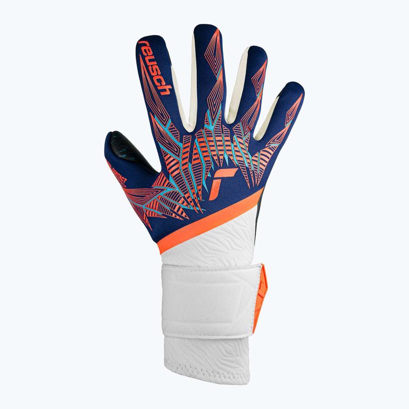 Brankářské rukavice Reusch Pure Contact Fusion premium blue/electric orange/black 2