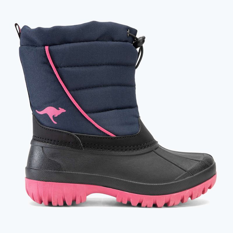 Juniorské sněhule KangaROOS K-Ben dk navy / daisy pink 2