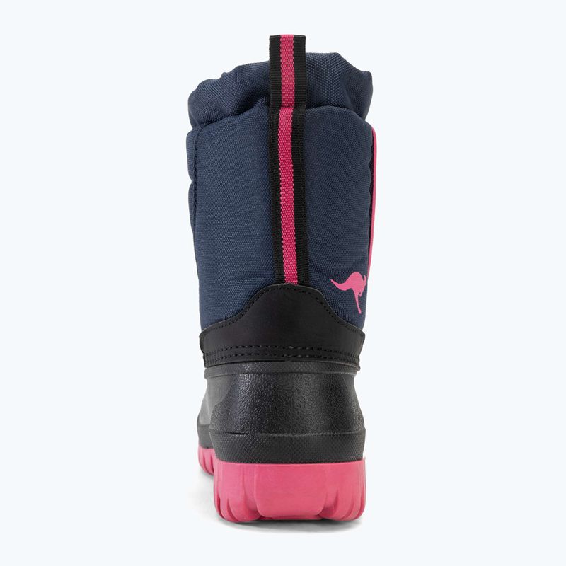 Juniorské sněhule KangaROOS K-Ben dk navy / daisy pink 6