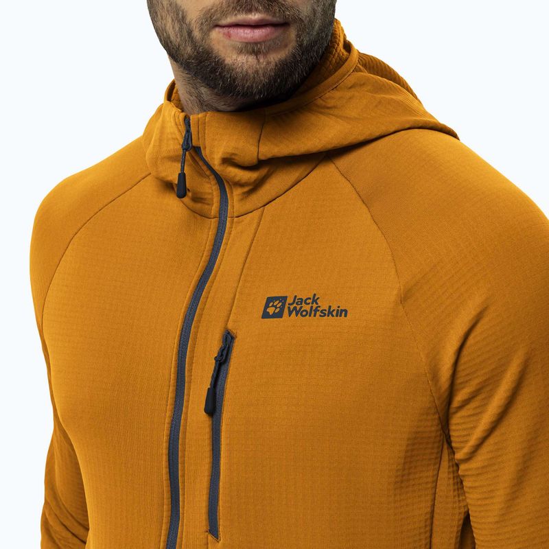 Pánská fleecová mikina Jack Wolfskin Kolbenberg Hooded Fz safflower 4