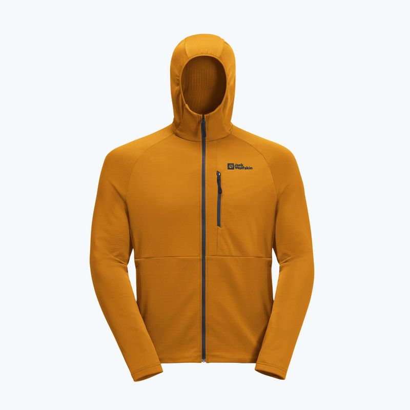 Pánská fleecová mikina Jack Wolfskin Kolbenberg Hooded Fz safflower 7