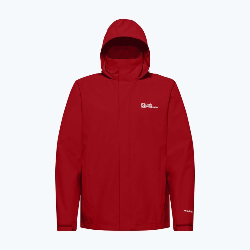 Pánská bunda do deště Jack Wolfskin Trailtime 2L adrenaline red 8