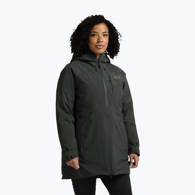 Dámská péřová bunda Jack Wolfskin Icecape 2L Down Ins Rds slate green
