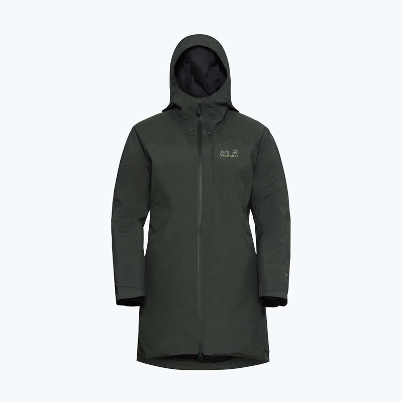 Dámská péřová bunda Jack Wolfskin Icecape 2L Down Ins Rds slate green 7