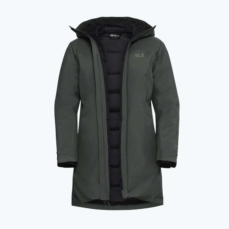 Dámská péřová bunda Jack Wolfskin Icecape 2L Down Ins Rds slate green 9