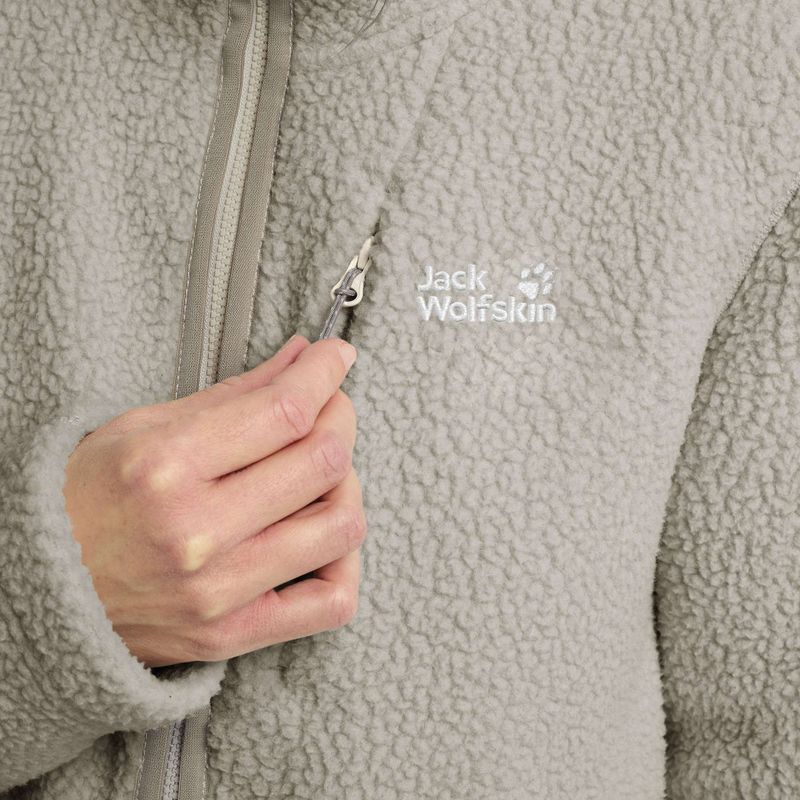 Dámská fleecová bunda Jack Wolfskin Cradle Mountain Pile Full Zip pale sand 5