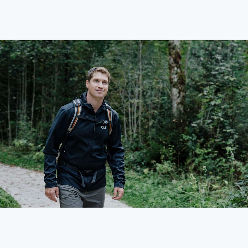 Pánská softshellová bunda Jack Wolfskin Skyvail phantom 11