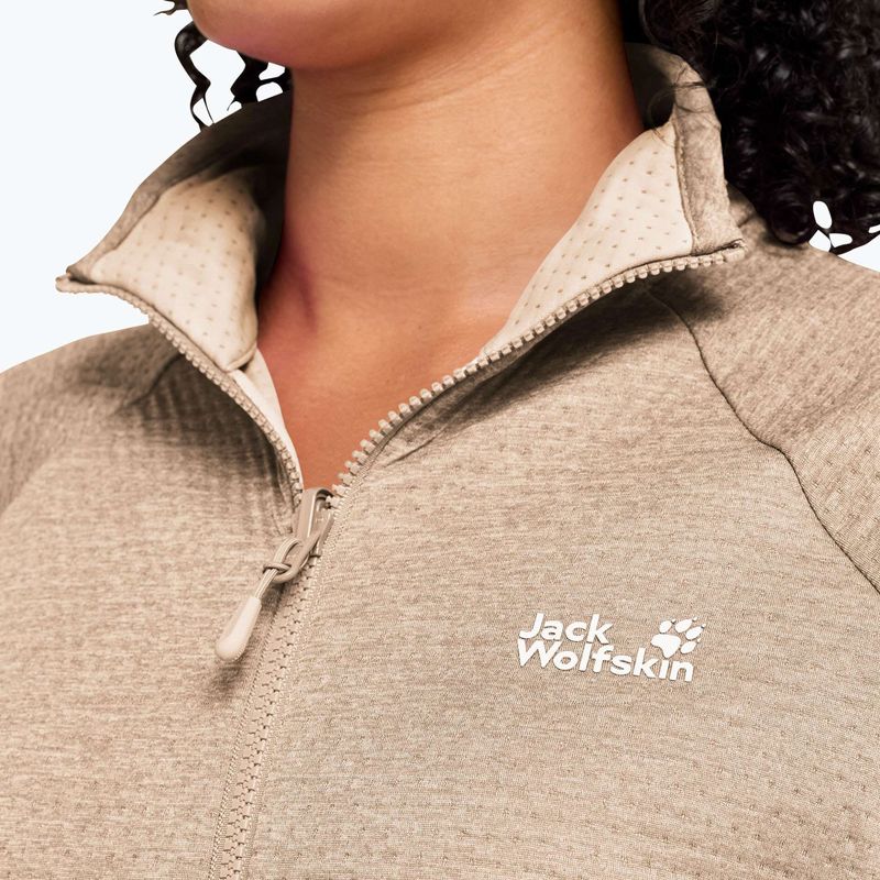 Dámská fleecová mikina Jack Wolfskin Anytrail Full Zip oat 4