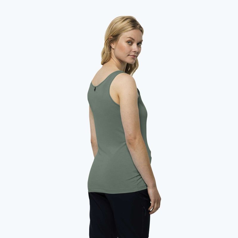 Dámské trekingové tričko Jack Wolfskin Pack & Go Tank zelené 1807283 2