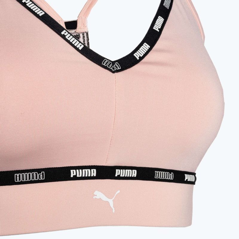 PUMA Low Impact Puma Strong Strappy fitness podprsenka růžová 522225 66 3