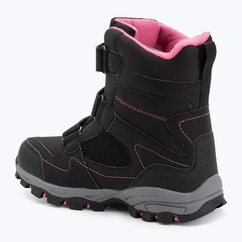 Dětské sněhule KangaROOS K-Robi KTX jet black/daisy pink 3