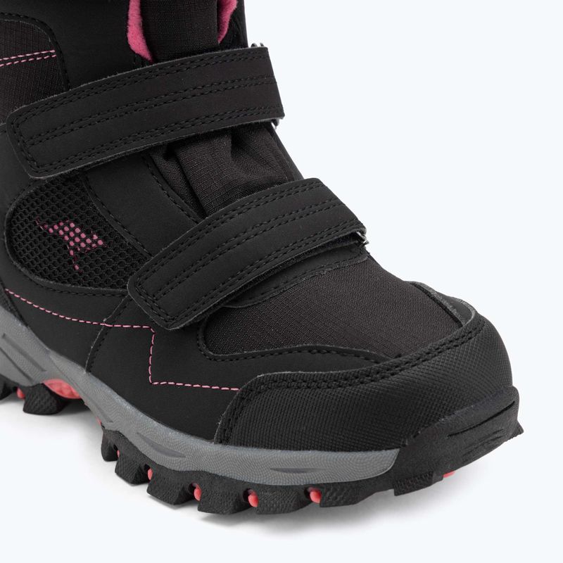 Dětské sněhule KangaROOS K-Robi KTX jet black/daisy pink 5