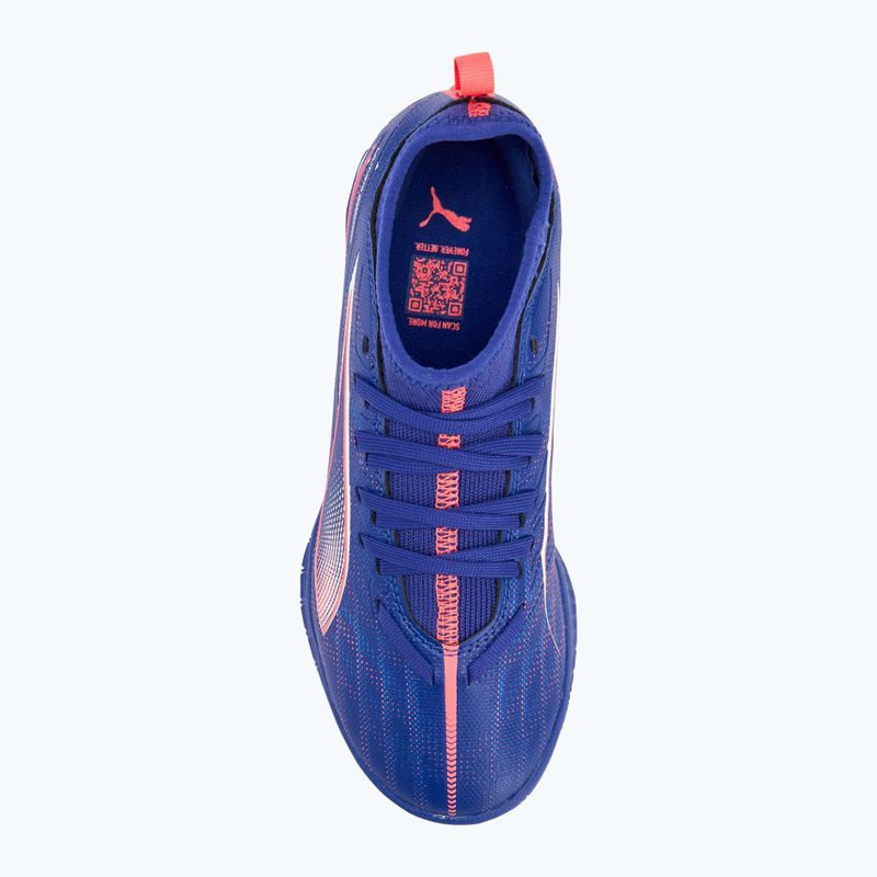 Dětské kopačky PUMA Ultra 5 Match It + Mid Jr lapis lazuli/puma white/sunset glow 5