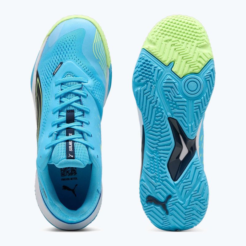 Pánské sálové boty PUMA Solarstrike III luminous blue/club navy/fizzy apple 9