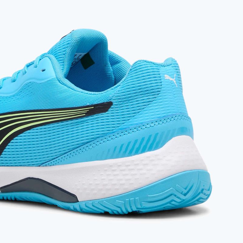 Pánské sálové boty PUMA Solarstrike III luminous blue/club navy/fizzy apple 10