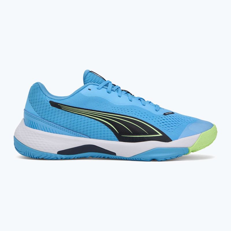 Pánské sálové boty PUMA Solarstrike III luminous blue/club navy/fizzy apple 2