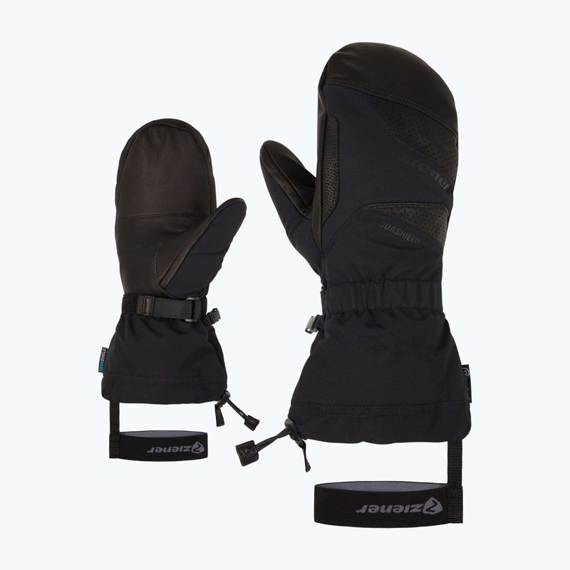 Pánské lyžařské rukavice ZIENER Gaikus Aquashield AW alpine black 8